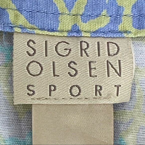 Sigrid Olsen Sport Floral Straight Skirt With Side Zipper Size 8 - Picture 8 of 9